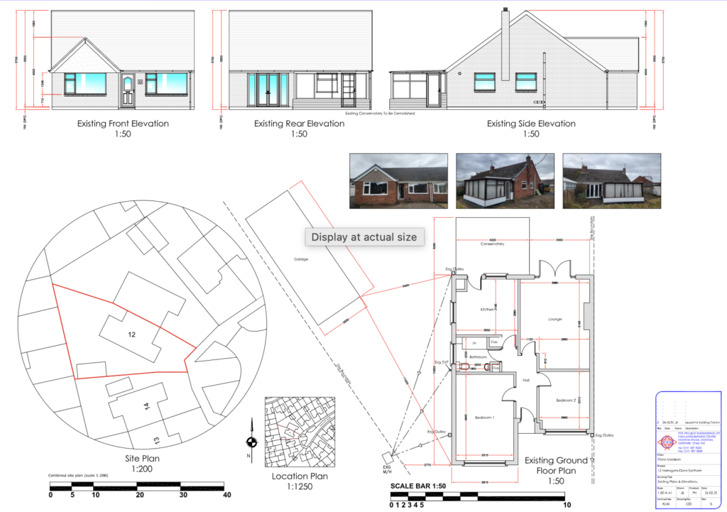12 harrogate close existing plans